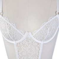 2024 Lady Ondergoed Mode Sexy See Through Borduurwerk Kant Lingerie String Thong Groothandel Korset Bh & Korte Sets