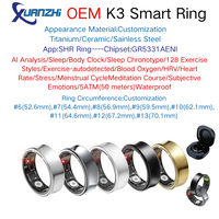 Anillo Inteligente SHR OEM K3 para Bienestar Mental con Programas de Meditación, Sesiones Diarias, Guía de Relajación y Respiración