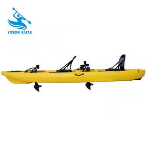 เรือคายัคตกปลาแบบใหม่ ขายดี/เรือคายัคแบบปั่นสองที่นั่ง 14 ฟุต - Product Image 5