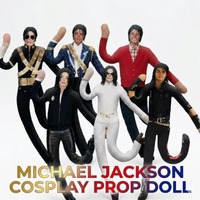 Figurine en peluche articulée Michael Jackson pour cosplay, poupée souple décorative, accessoire de collection, cadeau