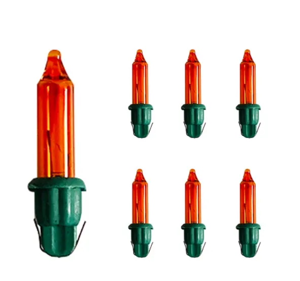Minibombillas incandescentes de repuesto para Navidad, bombillas personalizadas de repuesto para cadena de luces, aplicaciones de repuesto, 2022