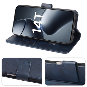 Monedero Retro, tarjetero, fundas de cuero para Xiaomi 15 <span class=keywords><strong>Pro</strong></span> 14T 14 Ultra 13 13T Lite, billetera magnética, funda con tapa NFC para Redmi - Product Image 3