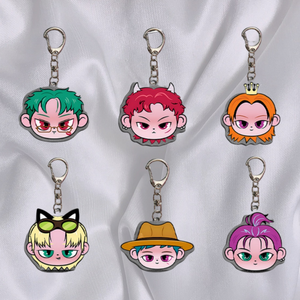 เคป็อปแฟนๆ P1KIDS P1Harmony พวงกุญแจรูปการ์ตูนใหม่ jongseob jiung intak Kyo seoby พวงกุญแจแฟนๆมีเสน่ห์กระเป๋า - Product Image 1