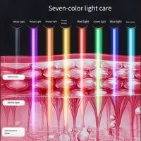 Appareil de beauté Gua Sha chauffant et rafraîchissant, lumière LED 7 couleurs, massage par vibration pour raffermir la peau du cou et du visage, portable, USB