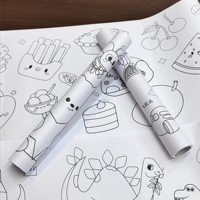 Rouleau de peinture pour enfants 300mmx3m, papier à dessin pour bébé, rouleau de coloriage
