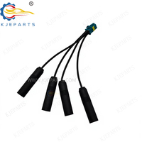 1 zu 4 Auto-RF-Antennenkabel MINI FAKRA Stecker auf Vier DIN Buchsen Koaxialkabel für Fahrzeug FM AM GPS 4G