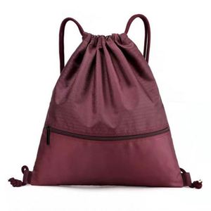 Bolsas Deportivas con Cordón de Poliéster 420D, Bolsa con Cordón para Fitness con Logotipo Personalizado y Bolsillo con Cremallera, Bolsa con Cordón Promocional - Product Image 3