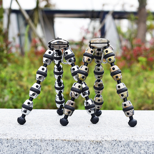 Mini trépied flexible <span class=keywords><strong>en</strong></span> métal avec support universel pour appareil photo numérique, capacité de charge de 2 kg, niveau à bulle et verrouillage à bascule - Product Image 5