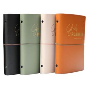 Carnet de planification quotidienne en cuir de haute qualité A5 avec index de lettres, agenda, planificateur exquis, planificateur quotidien en anglais, mot de passe, spirale, 100 feuilles - Product Image 5