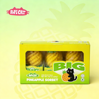 Es Krim Nanas PoPI CAT, Bubuk Es Krim, Grosir, Camilan Musim Panas, Rasa Buah, Penjualan Eceran
