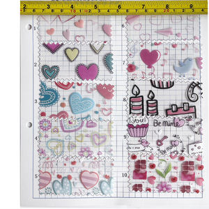 定制紫外线印花心形印花透明聚氯乙烯卷节日礼品包装和婚礼工艺品材料DIY蝴蝶结 - Product Image 6