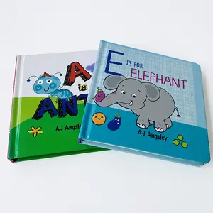 Libro di cartone colorato personalizzato per bambini libro di cartone con Design spesso per la stampa Offset per bambini
