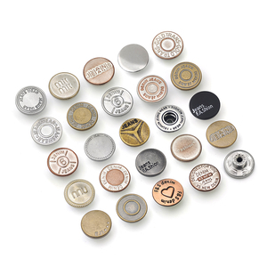 KUNSHUO Fábrica de botones Vintage Denim Acero inoxidable Hierro Latón Metal Remaches Logotipo personalizado Jeans Botones para jeans - Product Image 1