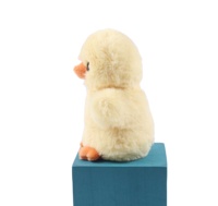 Écologique 100% particules recyclées jouets en peluche personnalisés trucs animaux jouets poussins jaunes jouets coupés