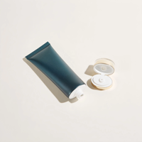 Contenitori di Lusso per Creme, Tubo Ovale in Plastica per Cosmetici con Tappo a Vite Ovale in Acrilico Dorato per Crema Mani e Detergente Viso