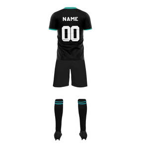 Tenues de football imprimées pour hommes et enfants, vêtements de sport d'entraînement pas chers, chemises et hauts en polyester/coton, ensemble de maillots pour jeunes - Product Image 6