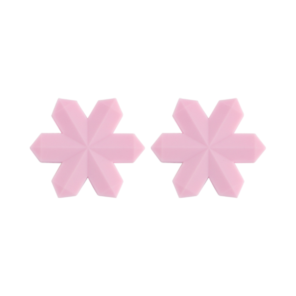snowflake Focal bead Quartz Pink SA141