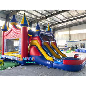 Castillo Inflable Comercial de PVC con Tobogán Grande, <span class=keywords><strong>Casa</strong></span> de Brinco para Niños y Adultos para Uso en Piscinas - Product Image 6