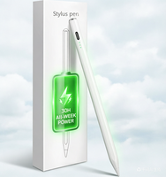 Stylet capacitif actif WK pour iPad 2018-2026, conception graphique, autonomie de 30 heures, détection d'angle d'inclinaison, chargement USB-C, pointe remplaçable, forme en D