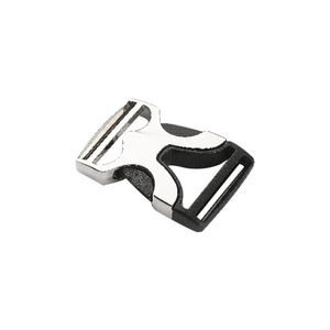 Hebilla de doble punta de aleación de zinc de 38 mm, plateada, resistente al desgaste, para accesorios de correas de bolsos y cinturones - Product Image 1