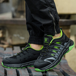 Anpassbare Großhandels-Sicherheitsschuhe mit Durchtrittschutz und Zehenschutz, grün, modisch, leicht, bequem, Sportschuhe - Product Image 3