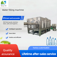 Machine de lavage, remplissage et bouchage entièrement automatique trois-en-un pour bouteilles en verre et PET, équipement de production et d'embouteillage d'eau potable