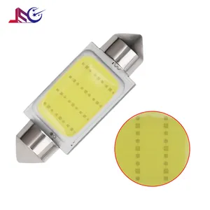 كوب 12 رقاقة 31/36/39/41 لون LED C10W C5W لوحة ترخيص قراءة داخلية لمبات باب السيارة إكسسوارات