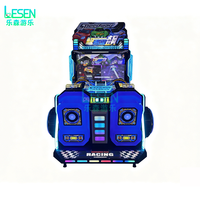 Simulateur de jeu de course à double vitesse à monnayeur, équipement de divertissement pour parcs d'enfants et salles d'arcade intérieures