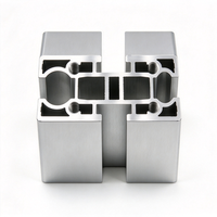 Profilé en aluminium extrudé à fente en T 6063 avec revêtement en poudre, perçage et taraudage CNC, services de découpe et de soudage sur mesure