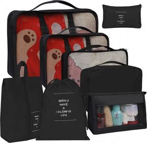 Échantillon Gratuit : Lot de 8 Cubes de Rangement pour Bagages de Voyage avec Sac à Linge, Sac de Compression pour Chaussures, et Organiseurs de Vêtements - Product Image 6
