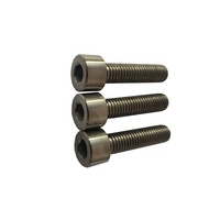 Harga pabrik M8x55mm Titanium soket Hex baut Titanium baut Allen DIN 912 dalam pelangi