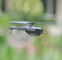 C128 Hélicoptère à hélice unique à quatre canaux sans aileron Mini drone à caméra aérienne Black Bee