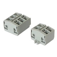 Conectores de Bloque de Terminales de Cable de Resorte de Color Gris de 1.5/2.5mm² PA66 de Cobre Estañado 800V/600V