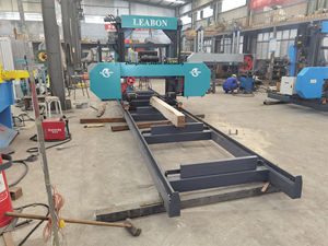 Горизонтальный ленточнопильный станок для распиловки древесины, портативная лесопилка на дизельном топливе, цена - Product Image 4