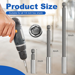 Dz 3 cái mạnh mẽ từ Screwdriver khoan <span class=keywords><strong>bit</strong></span> mở rộng chủ 1/4 "Hex Shank công nghiệp DIY S2 thép cho tác động điều khiển OEM - Product Image 3