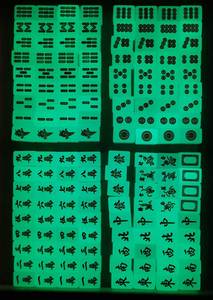 Fichas de Mahjong Americanas Modernas de Lujo Personalizadas, con Brillo, 4 Capas, 160 Piezas, Grandes, Grabadas, de Acrílico y Madera, Ecológicas y Duraderas - Product Image 5