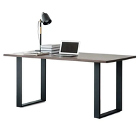 Mobilier de bureau et de salle à manger de style campagnard moderne pieds en acier carré en métal fer table chaise pieds de canapé pour hôtel extérieur très résistant