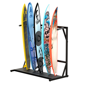 Bastidores de <span class=keywords><strong>SUP</strong></span>, tabla de Paddle, soporte de almacenamiento para el hogar, estante de techo de Kayak independiente, estante de tabla de surf <span class=keywords><strong>Vertical</strong></span> independiente - Product Image 1
