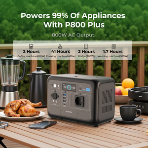 [Kho ở nước ngoài] im lặng 800W up Powerstation LiFePO4 Pin 512wh Powerbank Trạm điện cầm tay máy phát điện năng lượng mặt trời - Product Image 4