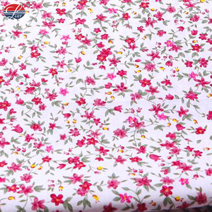Peintures florales artificielles 100% coton, tissu sur mesure avec impression florale, petite étoffe pour chemisier <span class=keywords><strong>de</strong></span> femme - Product Image 3