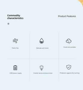 Mini humidificateur haute vitesse bureau usine diffuseur brume humidificateur humidificateur Usb Rechargeable Led veilleuse voiture humidificateurs - Product Image 3