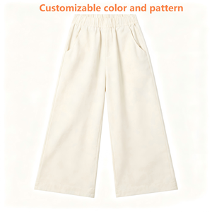 Pantalon décontracté pour filles, personnalisé, en bambou respirant, avec cordon de serrage à la taille, imprimé à carreaux roses, pantalon de détente - Product Image 4