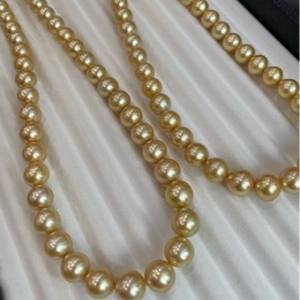 Collier en perles naturelles grises au design polyvalent, 9-8 mm rond, micro défauts, incrustation de précision, boucle en forme de nœud, chaîne de pull - Product Image 5