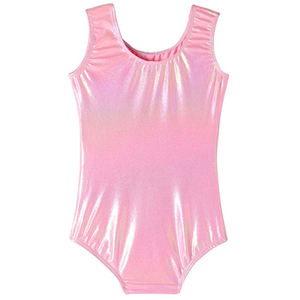 250g Lycra Tissu Coupe Haute Dos Nu Vêtements de Danse Fille Scène Métallique Enfants <span class=keywords><strong>Gymnastique</strong></span> Justaucorps - Product Image 4