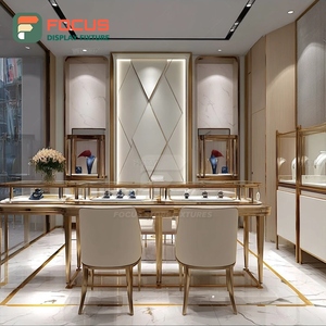 Sistema de Exhibición de Joyería de Lujo Exclusivo, Superficie Pulida, Mostrador de Exhibición para Espacios de Boutique - Product Image 4