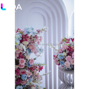 LEDA Wholesale Artificial Floral Runner Customized Floral <b>Props</b> Decoration Flower Row For Wedding Backdrop Table Decor - Product Image 2