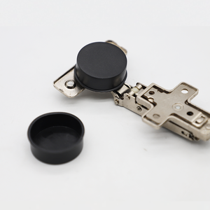 40mm Capuchons de charnière en plastique noir pour armoires de cuisine, salle à manger, salon, meubles d'hôtel. - Product Image 2