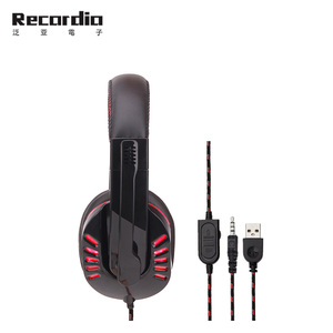 GAE-755 Gaming Casque Casque pour PS4 Commutateur Xbox filaire casque Écouteur avec Micro USB Led Lumière <span class=keywords><strong>isolation</strong></span> du <span class=keywords><strong>bruit</strong></span> - Product Image 3