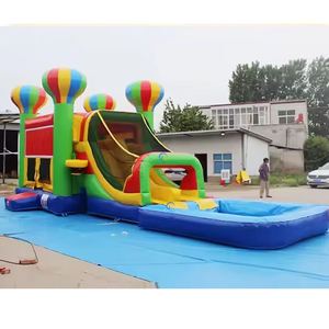 Vente flash - Château gonflable en PVC, château gonflable avec toboggan aquatique, piscine gonflable, château gonflable avec souffleur, garantie de 3 ans - Product Image 4