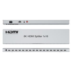 Highspeed 8K <span class=keywords><strong>HDMI</strong></span> <span class=keywords><strong>Splitter</strong></span> 1x16 7680x4320/60Hz với không dây IR hỗ trợ <span class=keywords><strong>1</strong></span> trong <span class=keywords><strong>16</strong></span> out HD <span class=keywords><strong>Splitter</strong></span> Tương thích với Blu-ray người chơi - Product Image 3